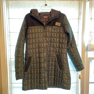 GUC Patagonia recycled down coat, Green, Medium